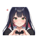 【毎日送れる】今日暑いねガールズ（個別スタンプ：30）