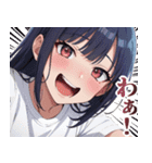 【毎日送れる】今日暑いねガールズ（個別スタンプ：36）