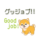 頑張ってる人に送るスタンプ ころころ豆柴（個別スタンプ：35）