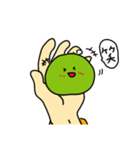 手のひらのおもち～抹茶餅＆檸檬餅（個別スタンプ：4）