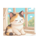 Vol.2☆【敬語】ふわふわ三毛猫（個別スタンプ：30）