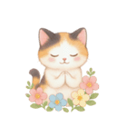 Vol.2☆【敬語】ふわふわ三毛猫（個別スタンプ：36）