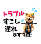 ツーリング♡バイク好き 豆柴 (春夏)（個別スタンプ：18）