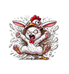 うさぎ癖MAX❸着ぐるみ破壊（個別スタンプ：6）