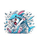 うさぎ癖MAX❸着ぐるみ破壊（個別スタンプ：14）