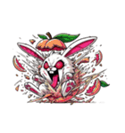 うさぎ癖MAX❸着ぐるみ破壊（個別スタンプ：24）