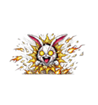 うさぎ癖MAX❸着ぐるみ破壊（個別スタンプ：33）