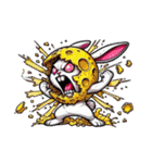 うさぎ癖MAX❸着ぐるみ破壊（個別スタンプ：35）