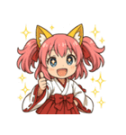 文字無し編ケモミミ娘めいぽん（個別スタンプ：1）