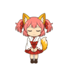 文字無し編ケモミミ娘めいぽん（個別スタンプ：2）