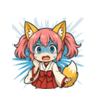 文字無し編ケモミミ娘めいぽん（個別スタンプ：3）