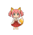 文字無し編ケモミミ娘めいぽん（個別スタンプ：4）