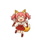 文字無し編ケモミミ娘めいぽん（個別スタンプ：5）