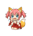 文字無し編ケモミミ娘めいぽん（個別スタンプ：6）