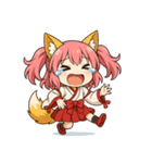 文字無し編ケモミミ娘めいぽん（個別スタンプ：7）