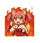 文字無し編ケモミミ娘めいぽん（個別スタンプ：8）