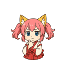 文字無し編ケモミミ娘めいぽん（個別スタンプ：9）