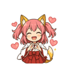 文字無し編ケモミミ娘めいぽん（個別スタンプ：13）