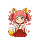 文字無し編ケモミミ娘めいぽん（個別スタンプ：14）
