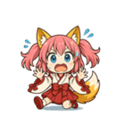 文字無し編ケモミミ娘めいぽん（個別スタンプ：15）