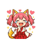 文字無し編ケモミミ娘めいぽん（個別スタンプ：16）