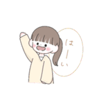 冬・年末年始のゆるかわな女の子【再販】（個別スタンプ：13）