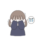 冬・年末年始のゆるかわな女の子【再販】（個別スタンプ：15）