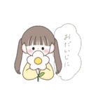 冬・年末年始のゆるかわな女の子【再販】（個別スタンプ：16）