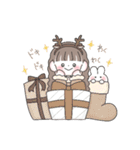冬・年末年始のゆるかわな女の子【再販】（個別スタンプ：20）