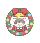 冬・年末年始のゆるかわな女の子【再販】（個別スタンプ：21）