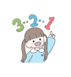 冬・年末年始のゆるかわな女の子【再販】（個別スタンプ：26）