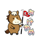 かわいい馬のゴルフ年賀スタンプ【午年】（個別スタンプ：8）