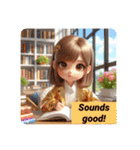 #cozy library [日常会話と敬語]英語版（個別スタンプ：2）
