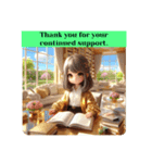 #cozy library [日常会話と敬語]英語版（個別スタンプ：8）