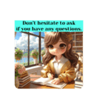 #cozy library [日常会話と敬語]英語版（個別スタンプ：11）