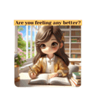 #cozy library [日常会話と敬語]英語版（個別スタンプ：12）