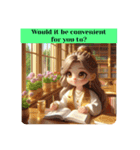 #cozy library [日常会話と敬語]英語版（個別スタンプ：13）