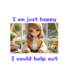 #cozy library [日常会話と敬語]英語版（個別スタンプ：16）