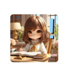 #cozy library [日常会話と敬語]英語版（個別スタンプ：18）