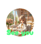 #cozy library [日常会話と敬語]英語版（個別スタンプ：24）