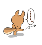 にこやかなリス 文字あり（個別スタンプ：5）