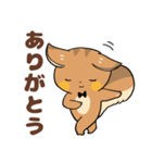 にこやかなリス 文字あり（個別スタンプ：14）