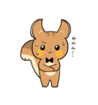 にこやかなリス 文字あり（個別スタンプ：23）