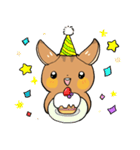 にこやかなリス 文字あり（個別スタンプ：32）