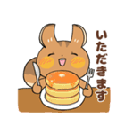 にこやかなリス 文字あり（個別スタンプ：36）