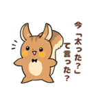にこやかなリス 文字あり（個別スタンプ：40）