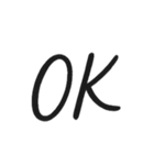 手書き英語(どシンプル)（個別スタンプ：6）