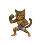 猫の格闘家（個別スタンプ：7）