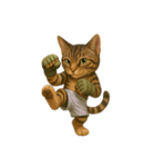 猫の格闘家（個別スタンプ：9）