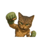 猫の格闘家（個別スタンプ：16）
